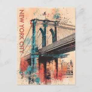 New York City Verenigde Staten Reizen Briefkaart
