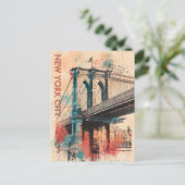 New York City Verenigde Staten Reizen Briefkaart (Staand voorkant)