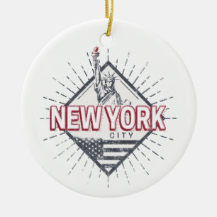 New York City Verenigde Staten Vintage USA Souveni Keramisch Ornament