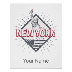 New York City Verenigde Staten Vintage USA Souveni Perfect Poster