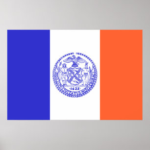 New York City, Verenigde Staten vlag Poster