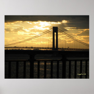 New York City Verrazano bridge poster voor fotogra