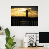 New York City Verrazano bridge poster voor fotogra (Thuiskantoor)