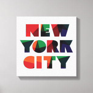 New York City Vet Typografie Canvas Afdruk