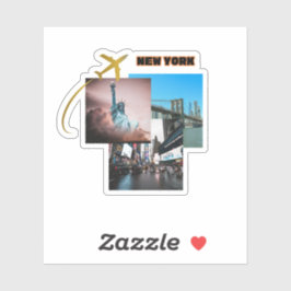 New York City Vibes – Urban Travel Collage Sticker