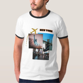 New York City Vibes – Urban Travel Collage T-shirt