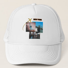 New York City Vibes – Urban Travel Collage Trucker Pet