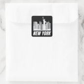 New York City Vierkante Sticker (Tas)