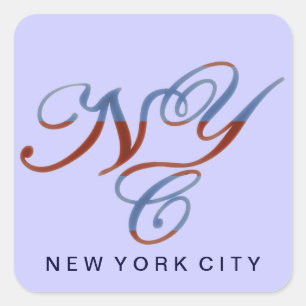NEW YORK CITY VIERKANTE STICKER