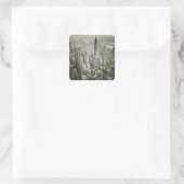 New York City Vierkante Sticker (Tas)