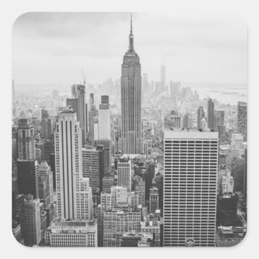 New York City Vierkante Sticker (Voorkant)