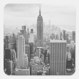 New York City Vierkante Sticker