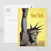 New York City vintage briefkaart (Voorkant / Achterkant)