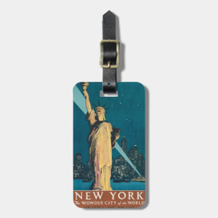 New York City Vintage Reizen Poster Tas Bagagelabel