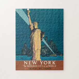 New York City Vintage Reizen Poster Tas Legpuzzel
