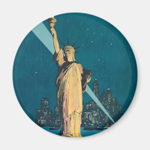 New York City Vintage Reizen Poster Tas Magneet
