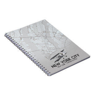 New York City Vintage stijlkaart Notitieboek