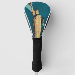New York City Vintage Travel Liberty Skyline Golfheadcover