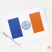 New York City vlag Rechthoekige Sticker (Envelop)