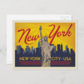 New York City | Vrijheidsbeeld Briefkaart (Voorkant / Achterkant)