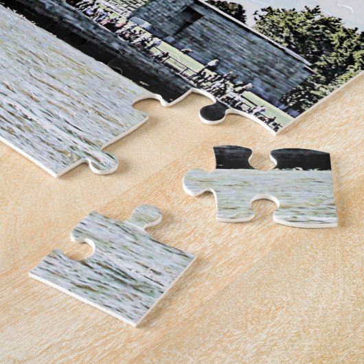 New York City - Vrijheidsbeeld Legpuzzel (Zijkant)