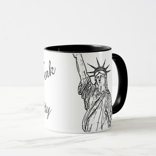 New York City ~ Vrijheidsbeeld Mok (Voorkant rechts)