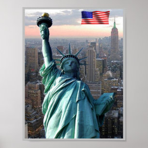 New York City - Vrijheidsbeeld - Verenigde Staten Poster