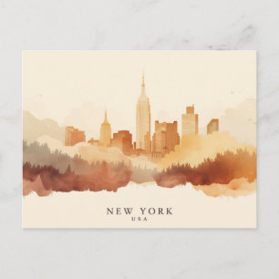 New York City, VS Minimalistische Boho Reis Briefkaart