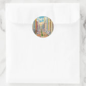 New York City, VS - Ronde Sticker (Tas)