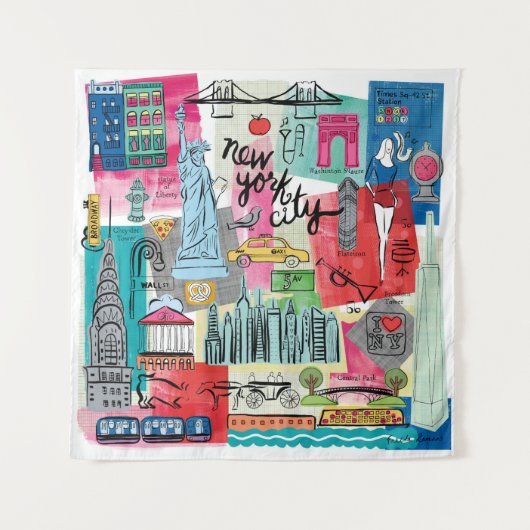 New York City Wandkleed (Voorkant (horizontaal))