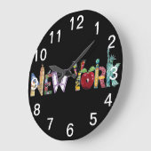 New York City wandklok (Hoek)