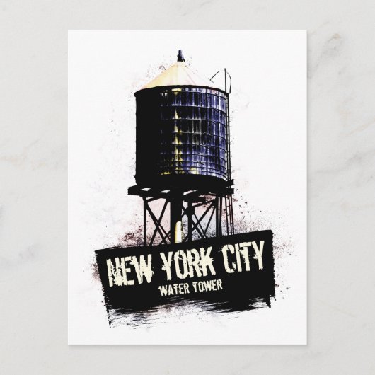 New York City Water Tower Briefkaart (Voorkant)