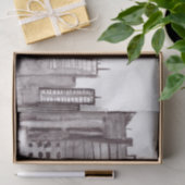 New York City waterverf Manhattan skyline Black Tissuepapier (Geschenk)