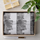 New York City waterverf Manhattan skyline Black Tissuepapier (Geschenk)