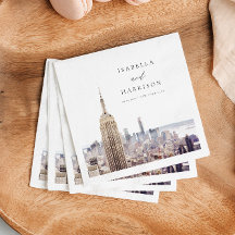 NEW YORK CITY Waterverf Skyline Trouwpapier