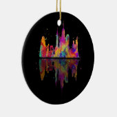 New York City Waterverf Statue of Liberty NYC Co. Keramisch Ornament (Rechts)