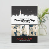 New York City Wedding Save-the-date Save The Date (Staand voorkant)