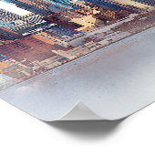 New York City Wedding Welkom Teken Poster (Hoek)