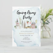 New York City weggaat uitnodiging feest (Staand voorkant)