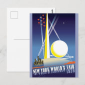  New York City Wereldtentoonstelling Briefkaart (Voorkant / Achterkant)