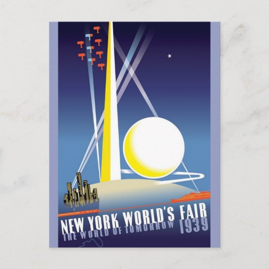  New York City Wereldtentoonstelling Briefkaart (Voorkant)