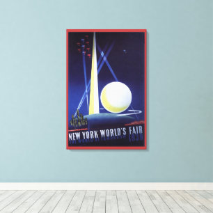 New York City Wereldtentoonstelling in 1939, Oude  Canvas Afdruk