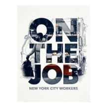 New York City Werkers Onderweg