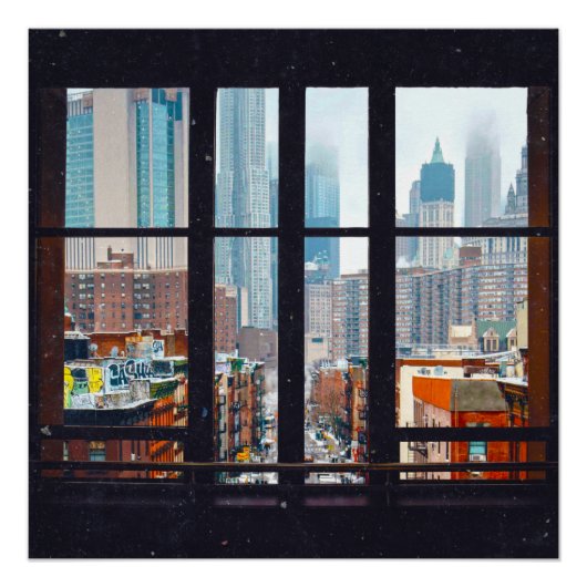 New York City Window Poster (Voorkant)