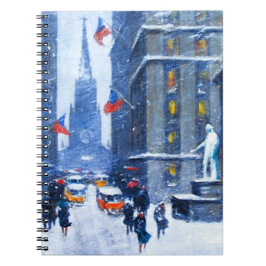 New York City. Winter. Fine Art kerstcadeau Notitieboek (Voorkant)