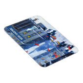 New York City.Winter. Fine Art Kerstmis Magneet (Rechterzijde)