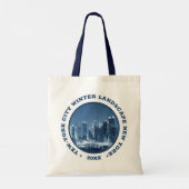 New York City Winter panoramisch uitzicht aangepas Tote Bag (Achterkant)