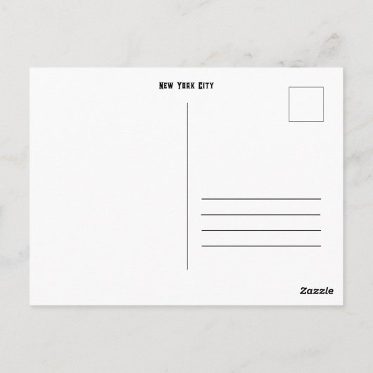 New York City - World Trade Center Briefkaart (Achterkant)