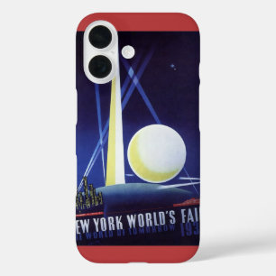 New York City World's Fair in 1939, Vintage Travel iPhone 16 Hoesje