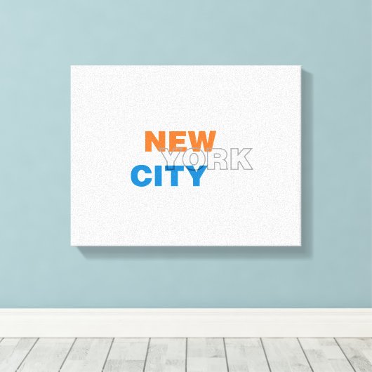 New York City Wrapped Canvas (Insitu (Houten vloer))